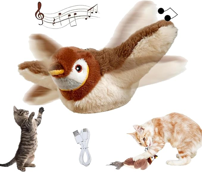 Flying Bird Cat Toy