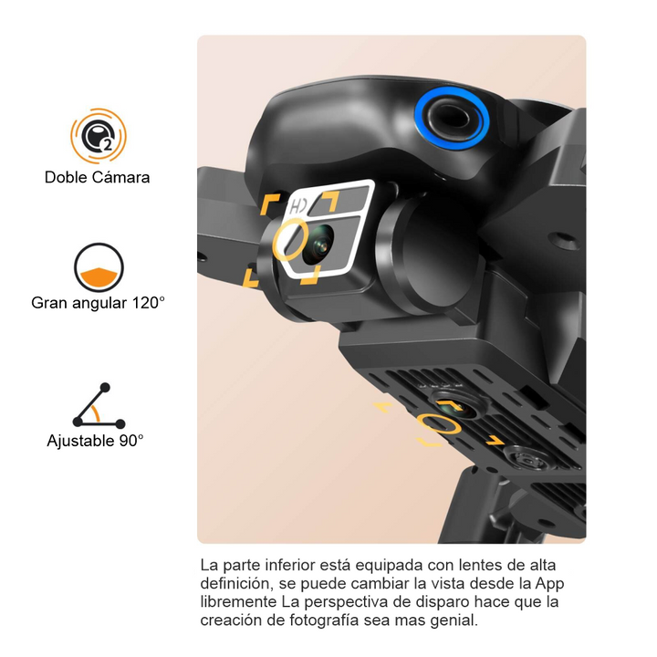 DRONE CON CAMARA SENSOR DE OBSTACULOS